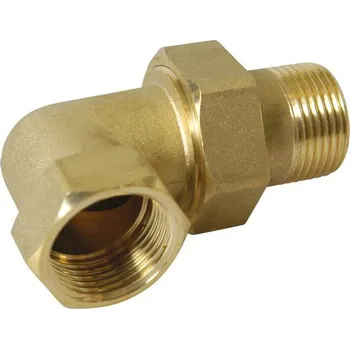 Vodovodní potrubí Mosazné šroubení rohové 5/4" s plochým těsněním, PN16 620054