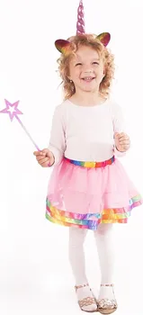 Karnevalový kostým Rappa Dětská sukně Jednorožec s čelenkou a hůlkou