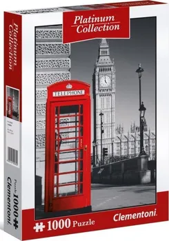 Puzzle Clementoni Londýnská telefonní budka 1000 dílků