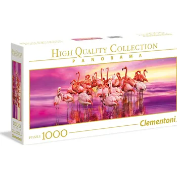 Puzzle Clementoni Panorama Plameňáci 1000 dílků