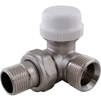 Ventil V&amp;G 418P Termostatický ventil rohový pro topný žebřík 1/2 x 3/4" PRAVÝ s eurokonusem 418P