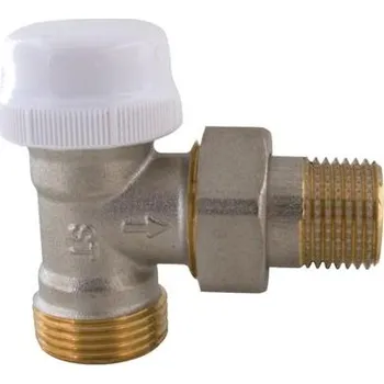 Ventil V&G Valogin 416 Termostatický ventil radiátorový rohový DN15 - 1/2"x3/4" s eurokonusem 41612