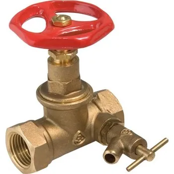 Ventil Mosazný uzavírací ventil přímý DN32 - 5/4" s odvodněním PN16, K-125T 150154
