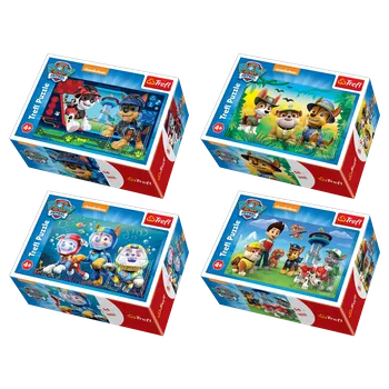 Puzzle Trefl Tlapková Patrola Psí mise 4 x 54 dílků