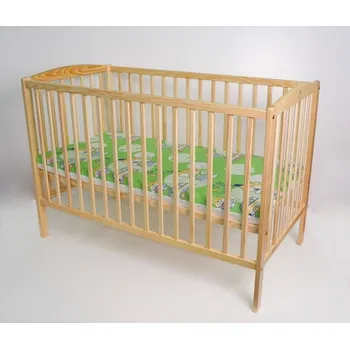 Dětská postýlka BOBAS Dětská dřevěná postýlka Ola 120 x 60 cm - přírodní