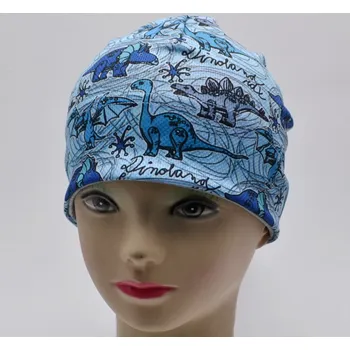 Čepice Čepice funkční RDX F230 dinosauři Barva: sv. modrá, Velikost: 4 (3-5 let)