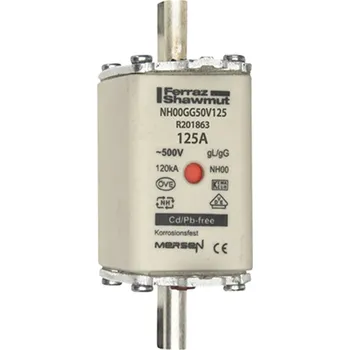 Mersen NH 00 125A gG pojistka nož.