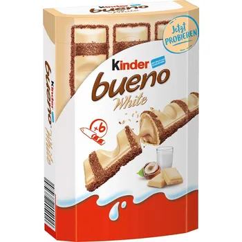 KINDER BUENO ČOKOLÁDOVÉ TYČINKY BÍLÁ ČOKOLÁDA NĚMECKA!