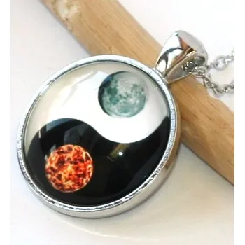 Řetízek Řetízek Fashion Jewerly - Amulet Jin Jang, Yin Yang, Měsíc, Slunce, Balance 2085