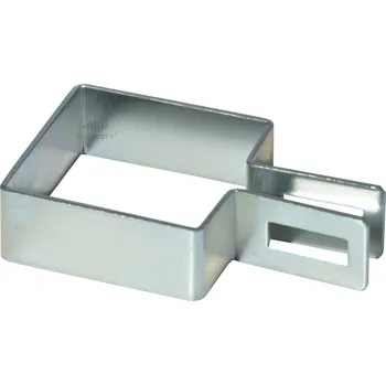 Příslušenství pro plot Příchytka panelu na sloupek 60x60 mm, koncová, Zn