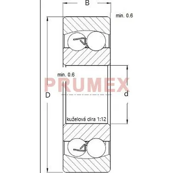 ZKL 1310 K naklápěcí kuličkové ložisko