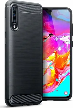 Pouzdro na mobilní telefon Forcell Carbon pro Samsung Galaxy A50 černé