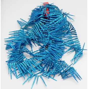 Vánoční dekorace Krápníky řetěz pvc 270cm modrá (P2/2,7M-D207/B)