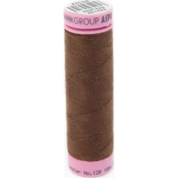 Nit AMANN niť ASPO PES 120 barva 0263 hnědá 100m