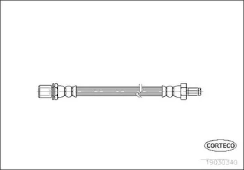 Brzdová hadice Corteco 19030340