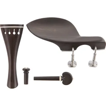 Housle DICTUM GmbH Ebenová garnitura Selection (bílé osazení) s podbradkem housle 4/4, střední kolíčky