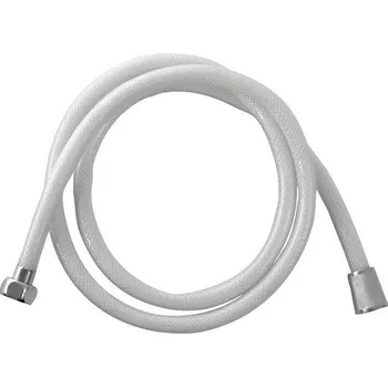 Sprchová hadice PVC, bílá, 150cm, VIKING