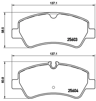 Brzdová destička Brembo P 24 160