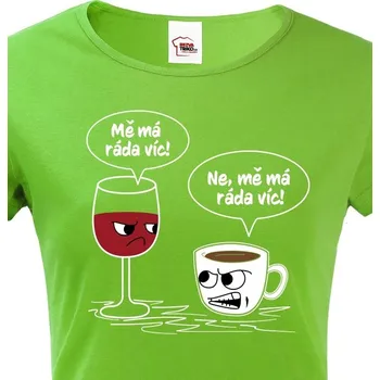 Dámské tričko Dámské tričko Mě má ráda, Barva Zelená, Velikost XL, Canvas Dámské tričko s krátkým rukávem Bezvatriko.cz 1