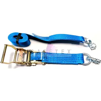 Upínací popruh upínací pás 1000/2000kg do lišty - kurta - 50E-2-DR-BSA, délka kompletu 2 m, barva modrá, délka pevné části 0,3 m