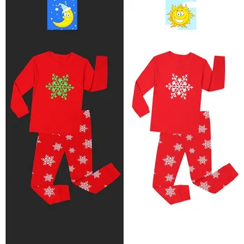 Čína Svítící barevné pyžamo Věk: 3T, Barva: Červená