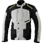 Pánská bunda na motorku REBELHORN Hiker II šedo/černo/fluo žlutá XL