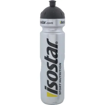 Láhev Isostar láhev 1000ml, výsuvný vršek - stříbrná