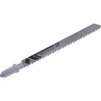 Pilový plátek List do přímočaré pily, na dřevo, T-stopka, HCS, 75 x 1,45mm, 10TPI, 5ks, D+N