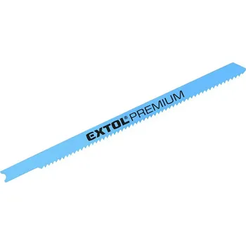 Pilový plátek EXTOL PREMIUM 8805705 List do přímočaré pily, na kov, U-stopka, Bi-metal, 106 x 1,8mm, 14TPI, 5ks