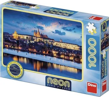 Puzzle DINO Praha neon XL 1000 dílků