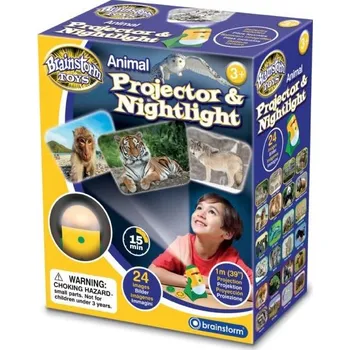Dětské svítidlo Brainstorm Toys Zvířecí projektor a noční světlo