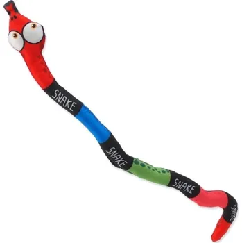 Hračka pro kočku Let's Play barevný had s catnipem 40 cm