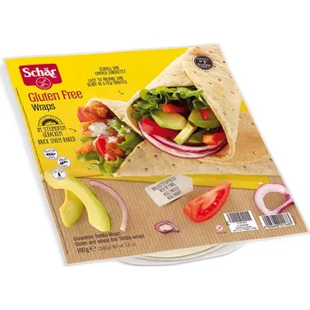 Trvanlivě pečivo Schär Wraps Bezlepkové tortilly 160 g