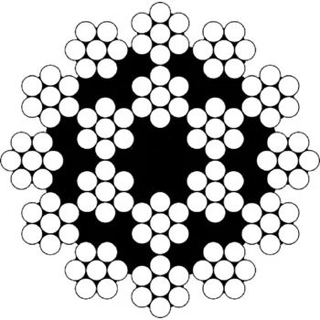 Lano Vícepramenné lano HERKULES 18x7 - FC Lano - průměr: 3 mm, Pevnost: 1770 MPa, Provedení: Pozink