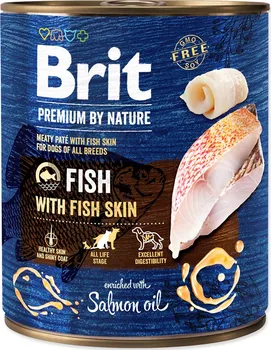 Krmivo pro psa Brit Premium by Nature Adult Fish/Fish Skin