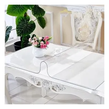 ubrus Mekke sklo Ubrus na stůl z měkkého skla 56x122 cm Ubrus: Průhledná lesklá folie