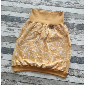 Dámská sukně Yháček Sukně dámská Yháček, máma, mramor na hořčicové Velikost:: XL