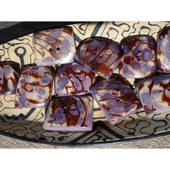 Knoflík Knoflík obdélník (světle fialový)