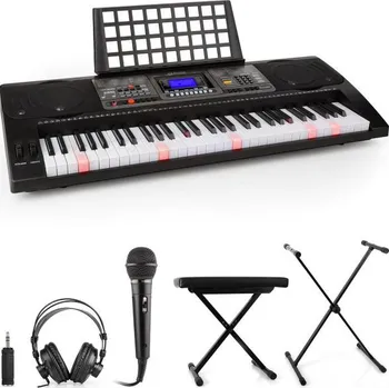 Keyboard SCHUBERT Etude 450 + sluchátka, mikrofon, stojan, stolička, adaptér