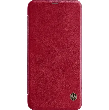 Pouzdro na mobilní telefon Nillkin Qin Book pro Xiaomi Redmi Note 6 Pro červené