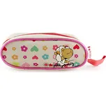 NICI Kulatý penál bez náplně béžový/růžový