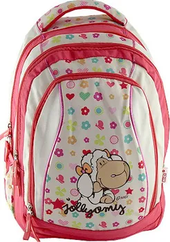 Školní batoh NICI Školní batoh 2v1 béžový/růžový