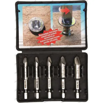 Vrták BGS Vrtáky na vytažení poškozených šroubů,5ks 6,8,10,12mm,BGS Germany