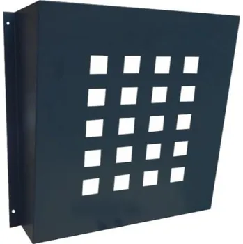 Poštovní schránka DOLS DV-02 RAL 7016 - lakovaný poštovní košík, pro dveřní vhoz nebo letáky, antracit