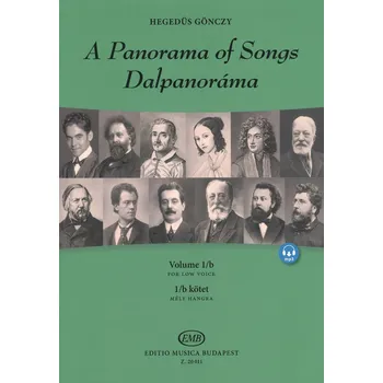 A Panorama of Songs 1b + Audio Online / zpěv (nižší hlas) a klavír