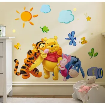Samolepící dekorace Medvídek PÚ samolepka na zeď, vel. 42x27cm