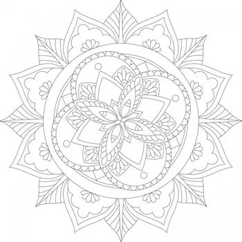 Radost v písku Šablona na pískování mandala hojnosti/bohatství (61) Varianta: 490 x 490 mm