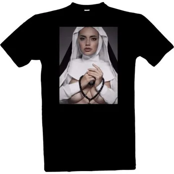 Tričko s potiskem Sexy Nun Jeptiška pánské