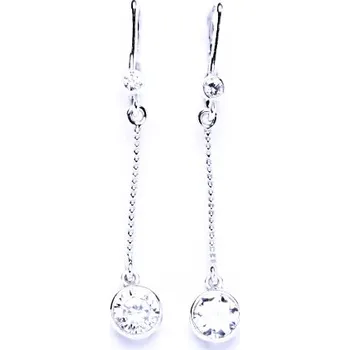 Náušnice Náušnice stříbrné s čirým zirkonem NK 1051/tyčka/28 BZ