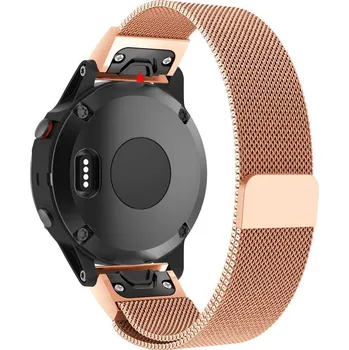 Ostatní příslušenství k chytrým hodinkám eses Milánský tah pro Garmin - Růžovo zlatý, QuickFit 20 mm